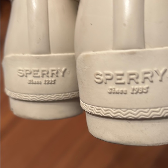 Sperry Cream Rain & Snow Boots with Rugged Sole - Picture 7 of 9